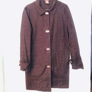 ❄️George by ME long black coat unlined 12/14